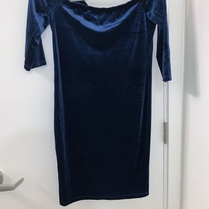 Ambiance Blue Velvet Dress
